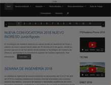 Tablet Screenshot of itshuetamo.edu.mx